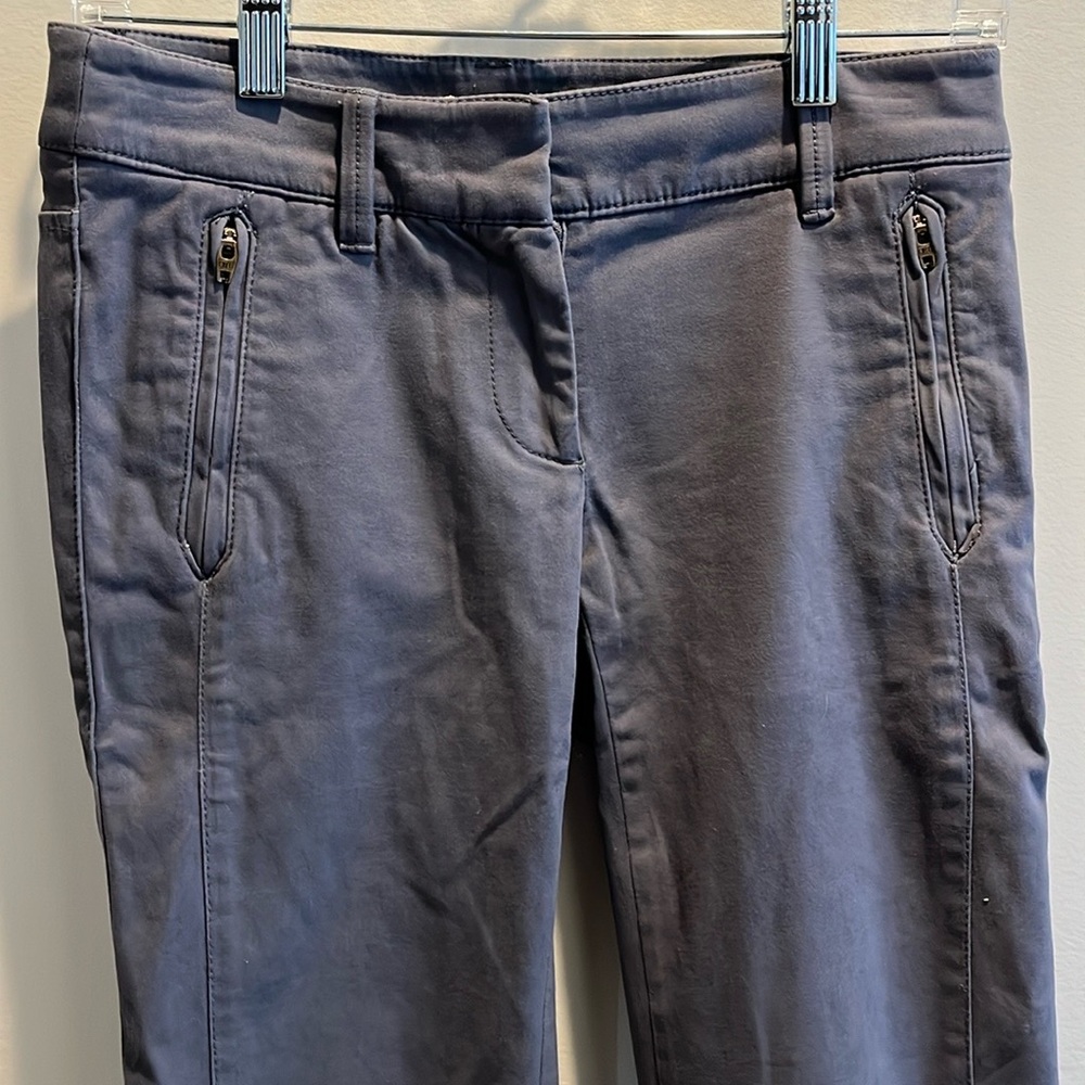 NWT Loft Gray Bootcut Sanded Sateen Chinos in Marisa Fit, 00 - Picture 5 of 13